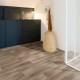 Suelo Vinilico Rollo Madera Roble Marrón base Textil
