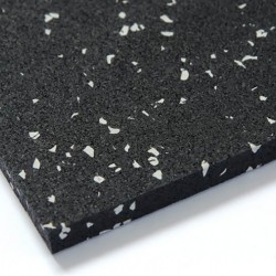 Caucho Gimnasio 8mm Negro Gris EPDM