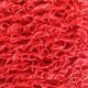 Rizo Vinilo Felpudo con base Rojo