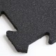 Loseta Puzzle Caucho Negro 1000x1000x20