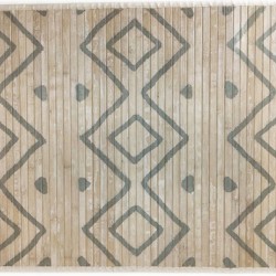 Alfombra Bambú Rombos 160 x 230 cm