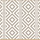 Alfombra PVC Rayas y Rombos Beige 
