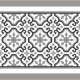 Alfombra PVC Flor Gris Cenefa