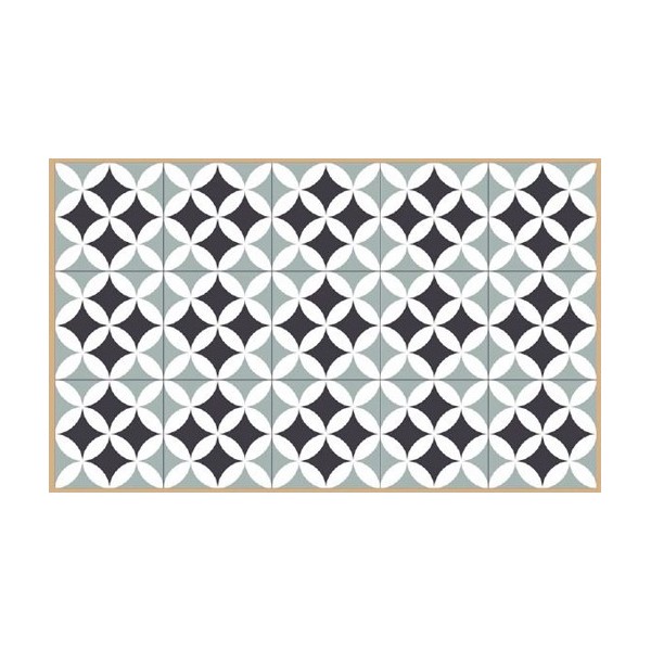 Alfombra PVC Círculos Bicolor
